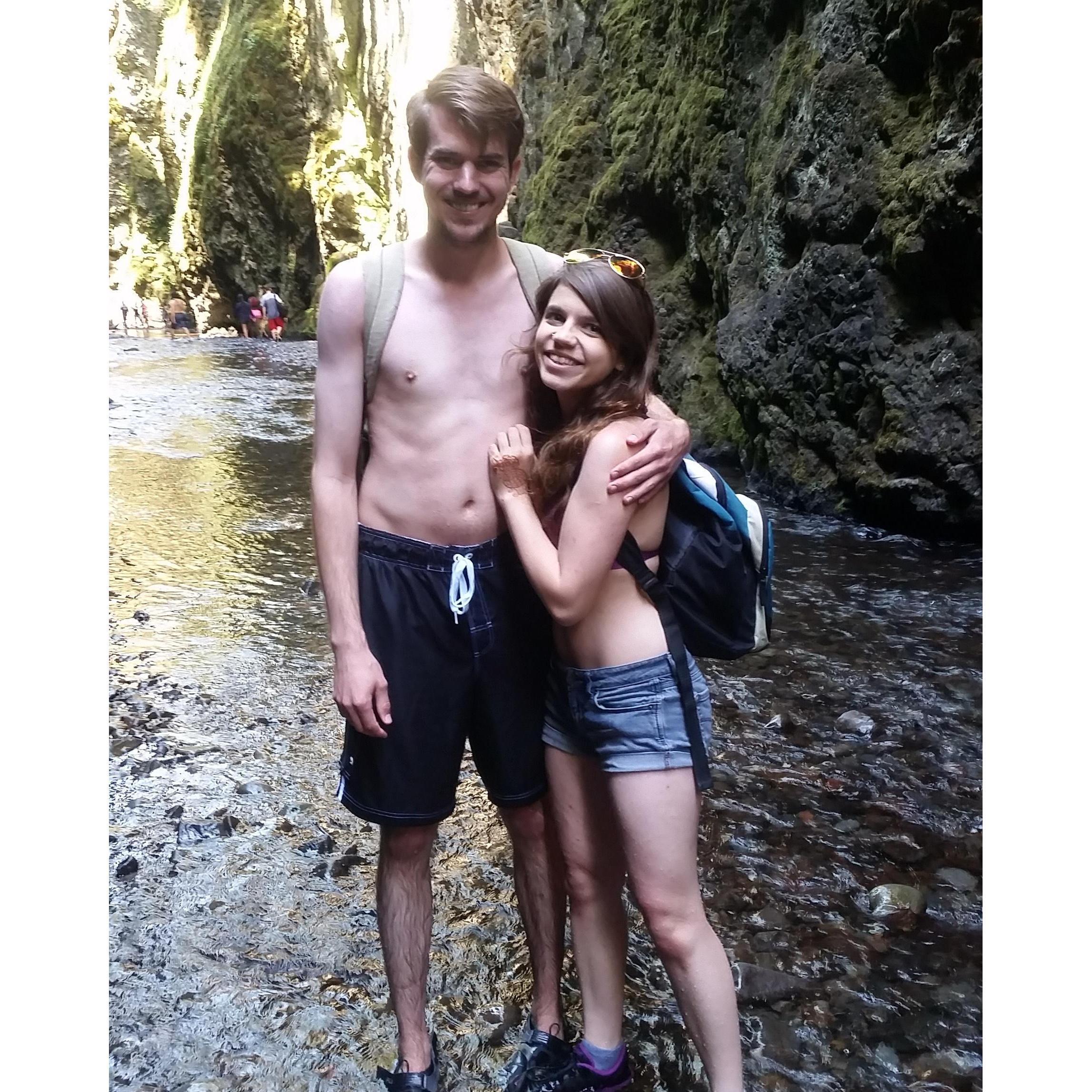 Our hike through Oneta Gorge. June 2016