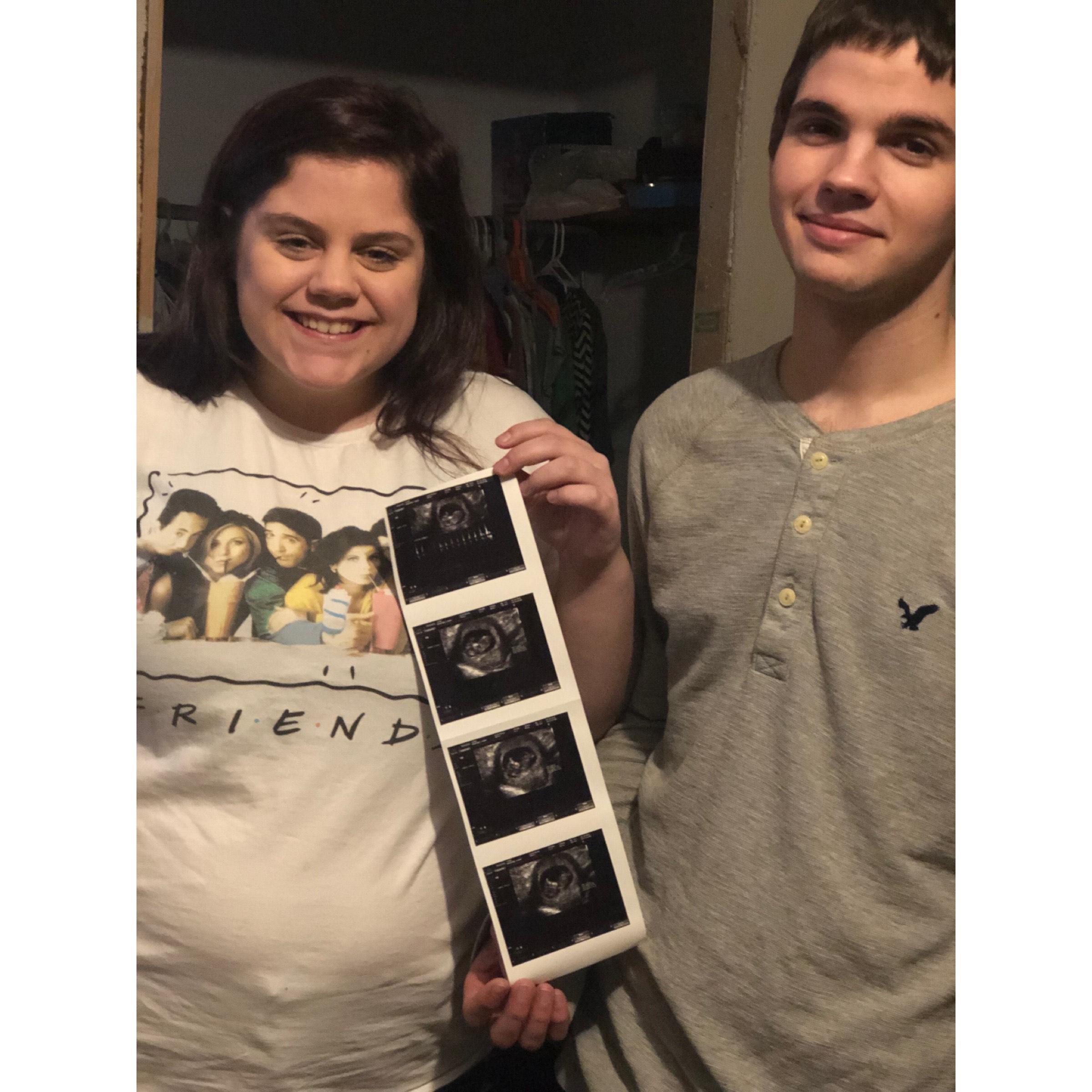 after our first doctors appointment when I was pregnant with Wyatt!