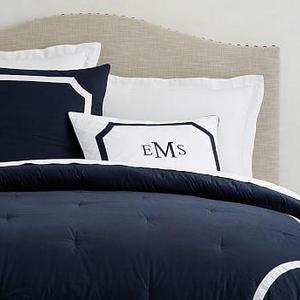 Bergen Reversible Comforter- Navy
