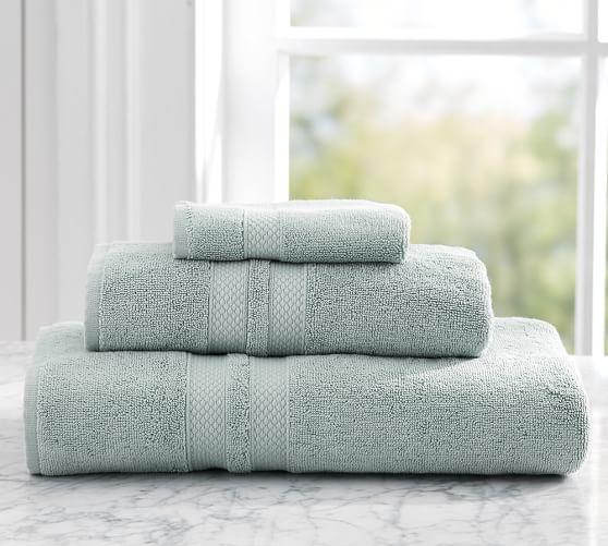PB Organic Cotton 600-Gram Weight Bath Towel, Dark Porcelain Blue