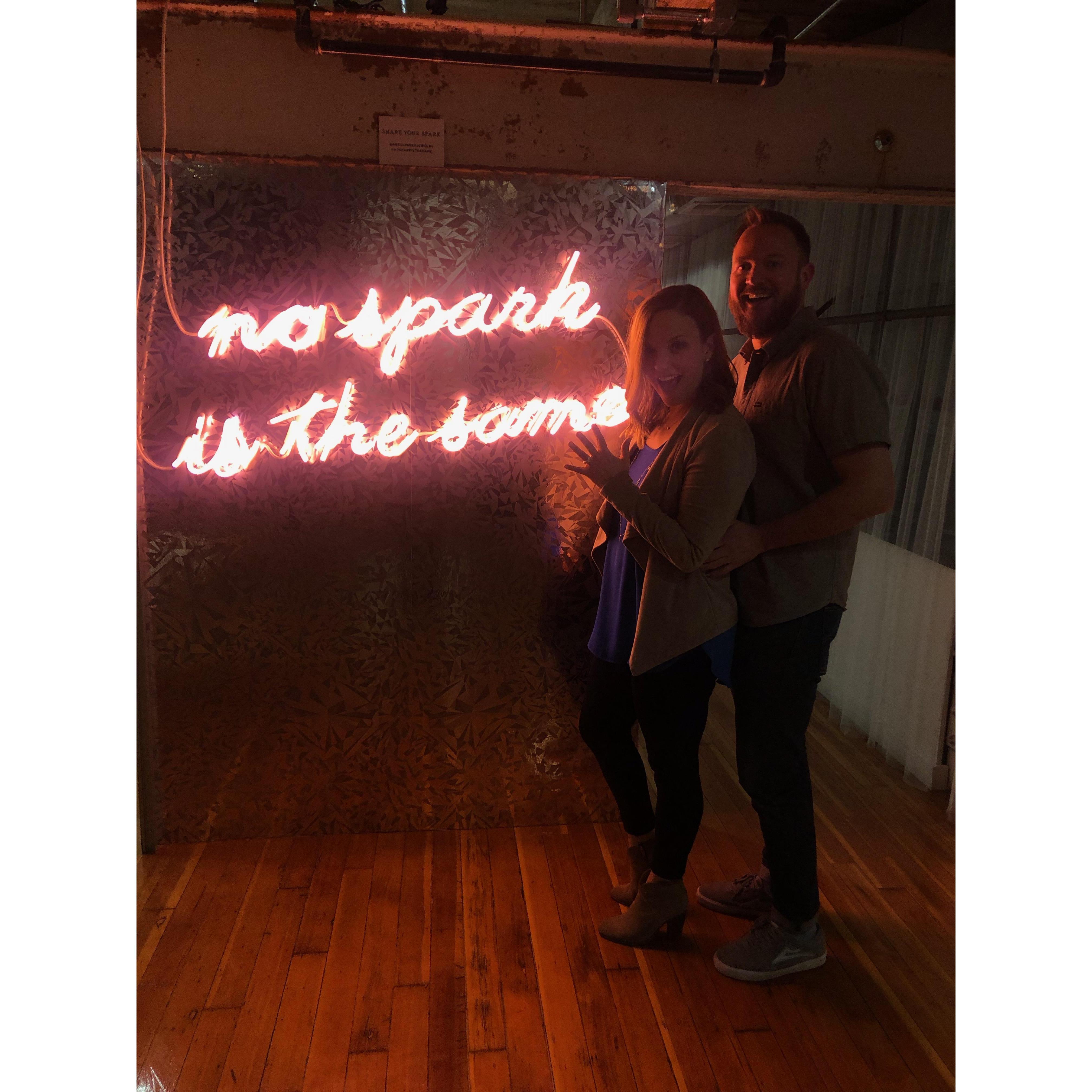 Picking up my engagement ring! #nosparkisthesame