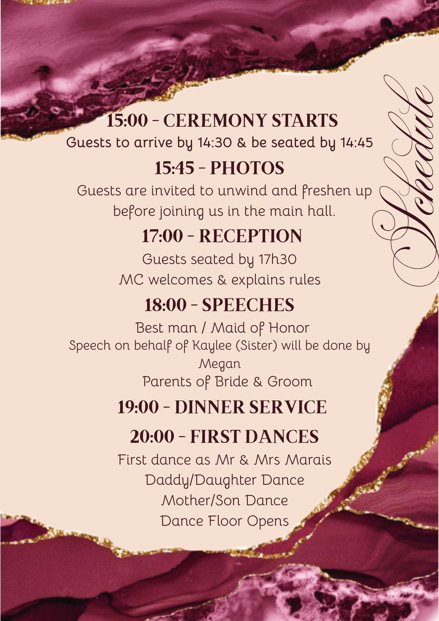 The Wedding Website of Taryn Heide and Wayne Marais