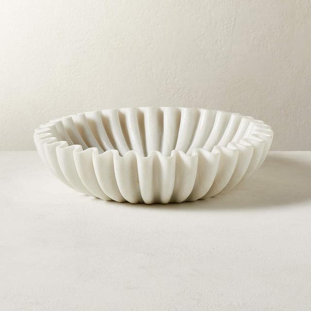 Reve Fluted Marble Bowl