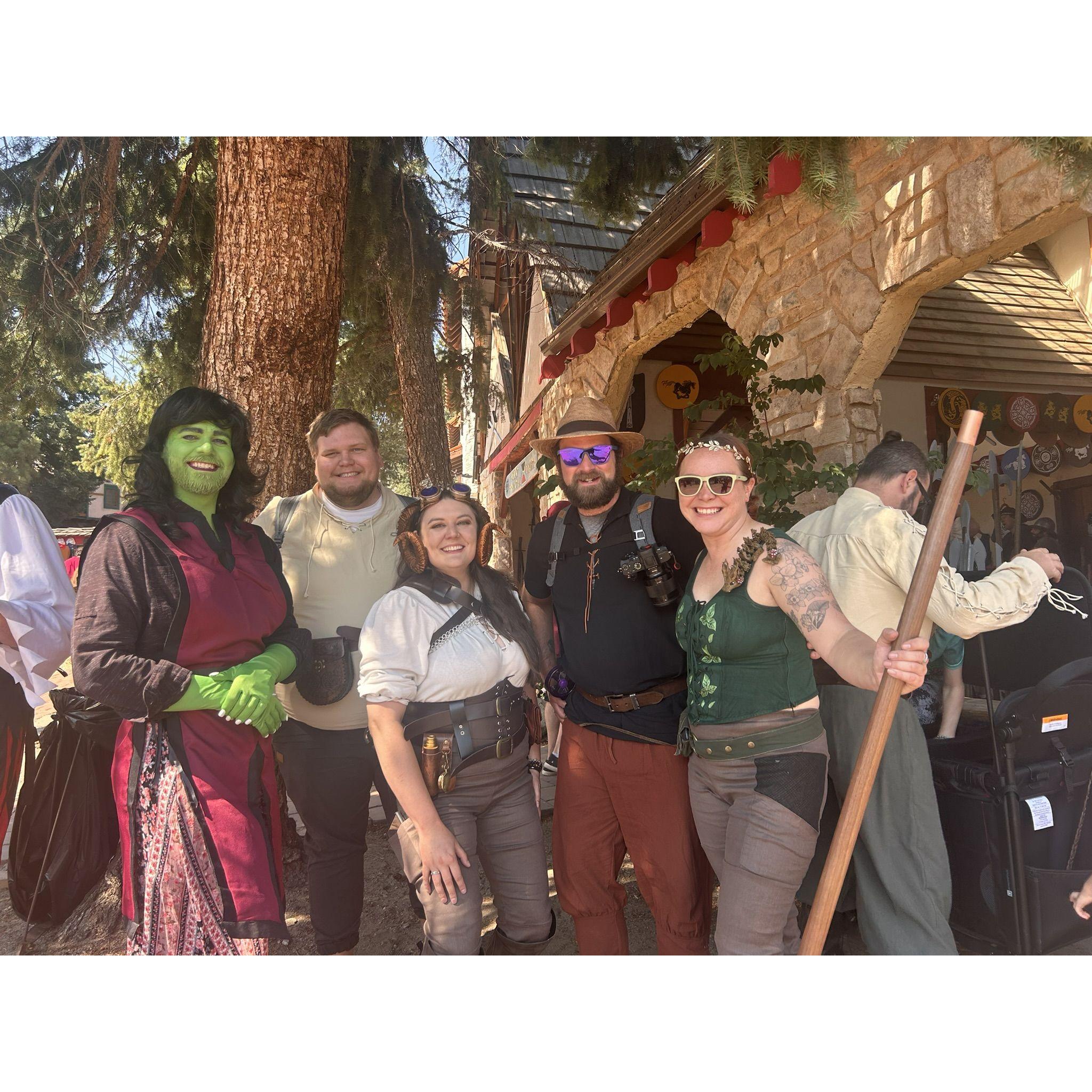 Rest of the Renn Fest Crew! (on the HOTTEST day of the year)