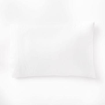 Organic Washed Cotton Standard Pillow Case, Set of 2, Stone White