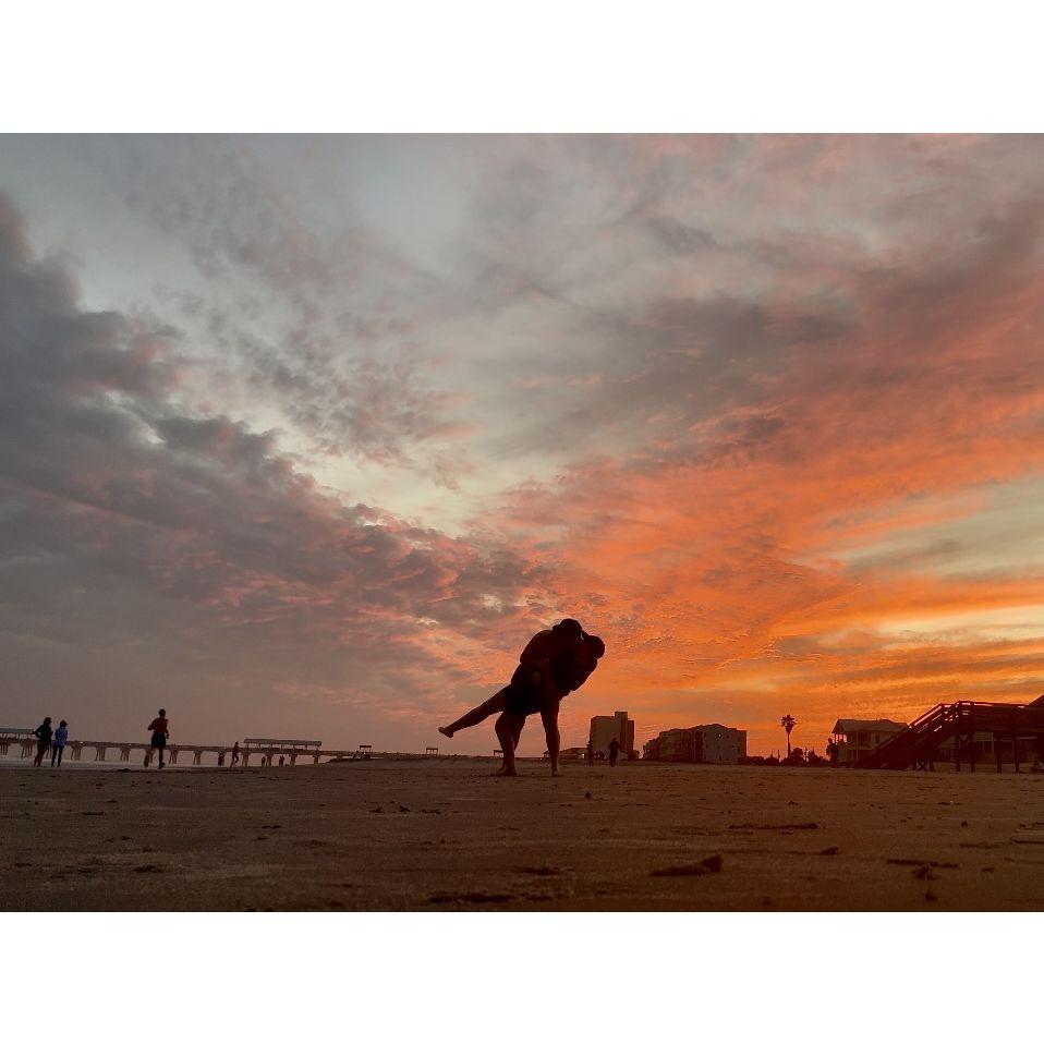 Sunset snapshot, Folly Beach SC