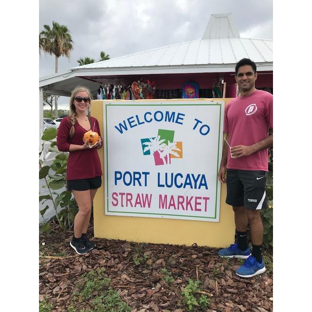 One of the ports they stopped at on their cruise to the Bahamas