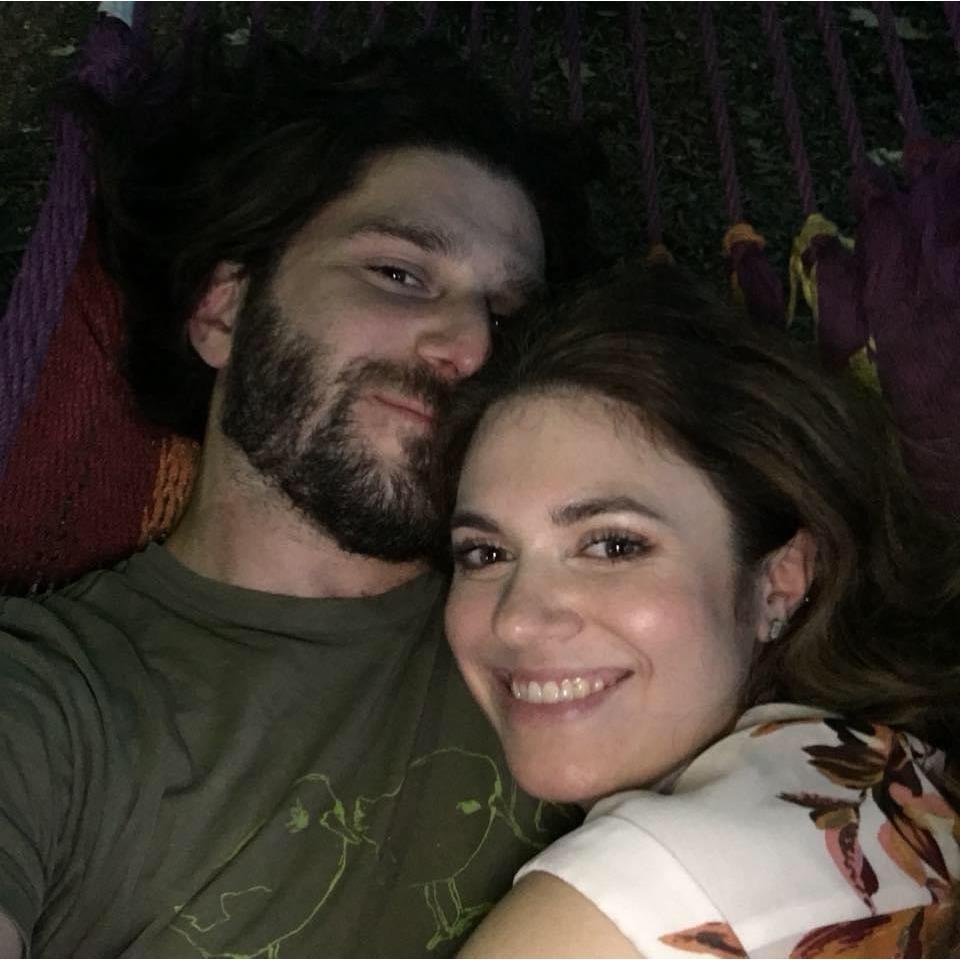 This was the first picture we had ever taken together! Our second date, in a hammock at Spruce Street Park in Philly.