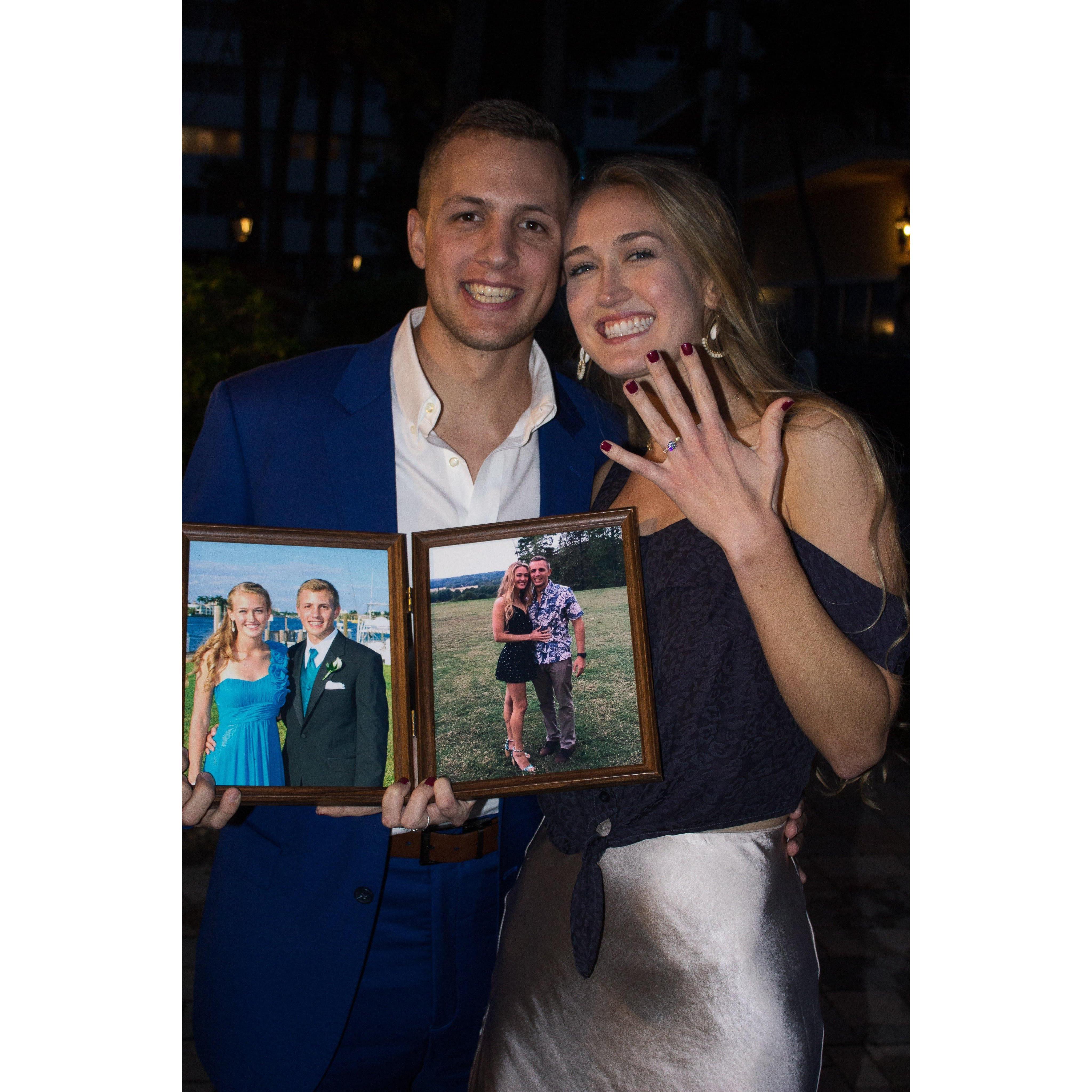 Engagement 12/22! (Luke brought me back to where we went to prom)
