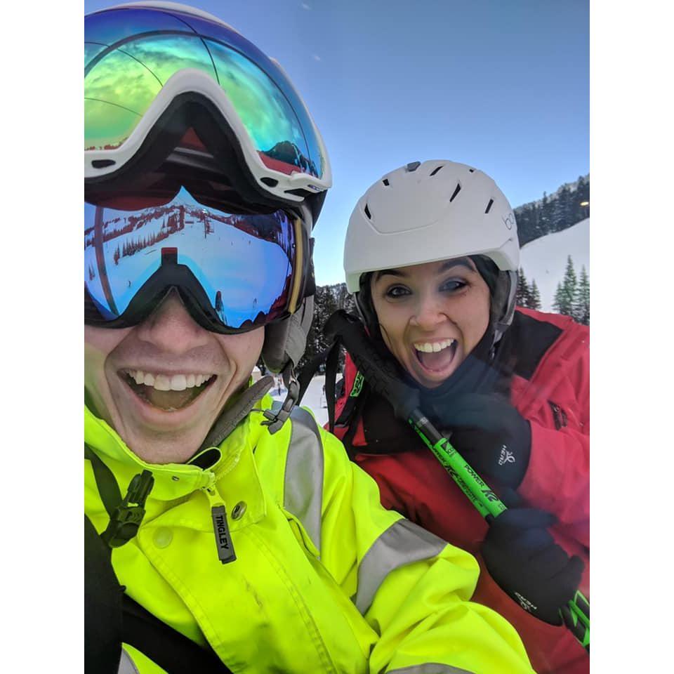 My first time skiing, and the first selfie Braden and I ever took...back in 2019.