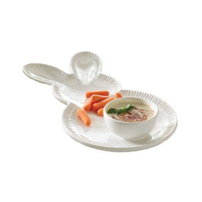 Mud Pie® Bunny Chip and Dip Bowl