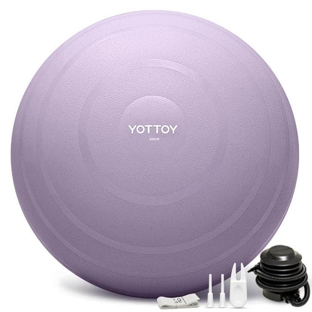 YOTTOY Anti-Burst Exercise Ball for Working Out, Yoga Ball for Pregnancy,Extra Thick Workout Ball for Physical Therapy,Stability Ball for Ball Chair Fitness with Pump