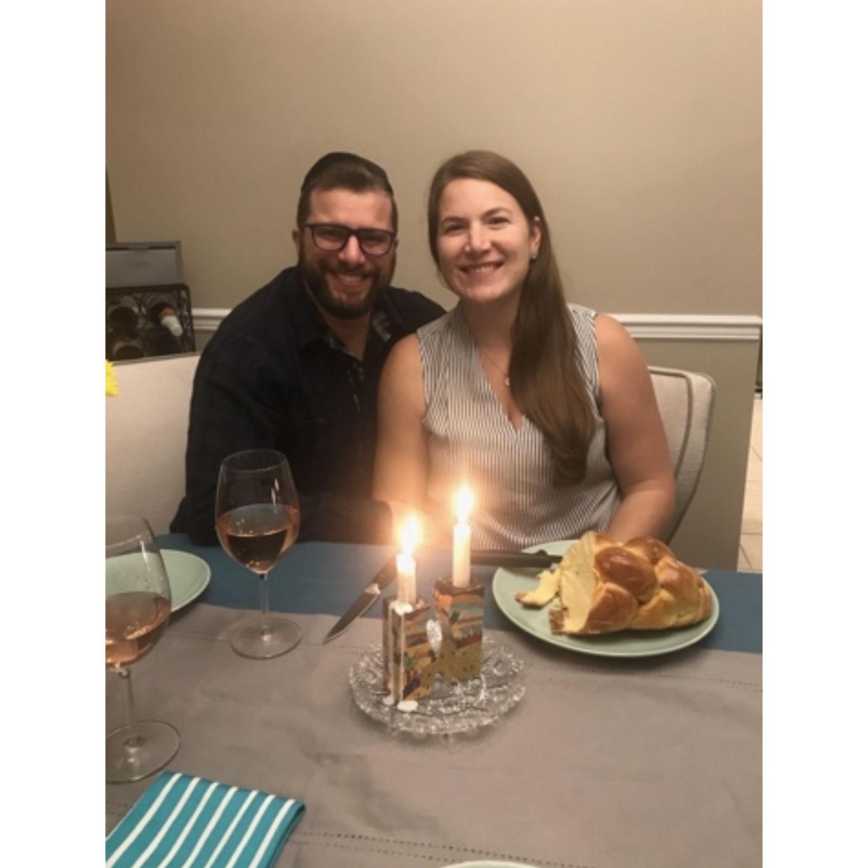 First Shabbat Dinner in New Jersey together