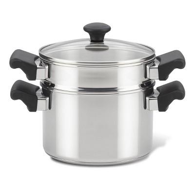 Farberware Classic Traditions 3qt Stainless Steel Sauce Pot with Steamer