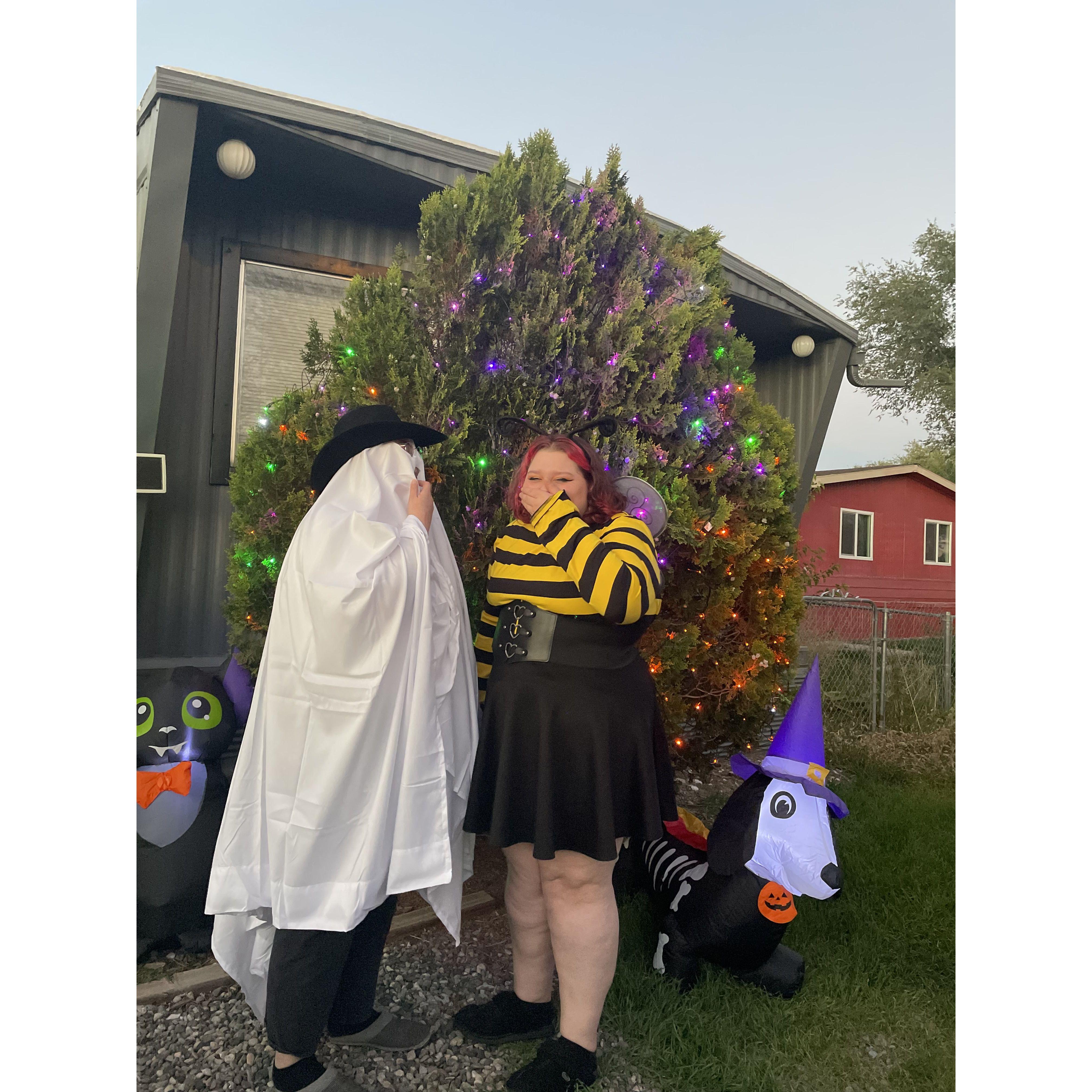 Our first halloween together as a Boo Bee -October 2022