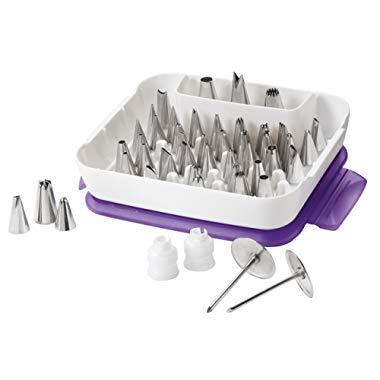 Wilton Master Decorating Tip Set, 55-Piece decorating tips, Cake Decorating Supplies