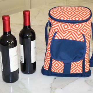 Insulated 2-Bottle Wine Bag with Accessories