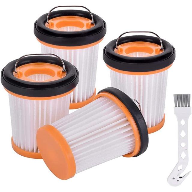 Techypro 4 Pack Replacement Fabric Vacuum Filter for Shark ION W1 S87 Cordless Handheld Vacuum WV200, WV201, WV205, WV220. Compare to Part # XHFWV200 (4 Pack Fabric Vacuum Filter)