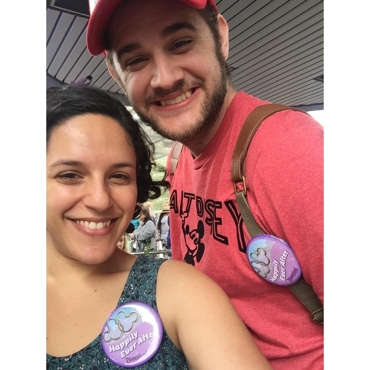 Disneyland dating anniversary trip, year 2, 2016. We got pins!