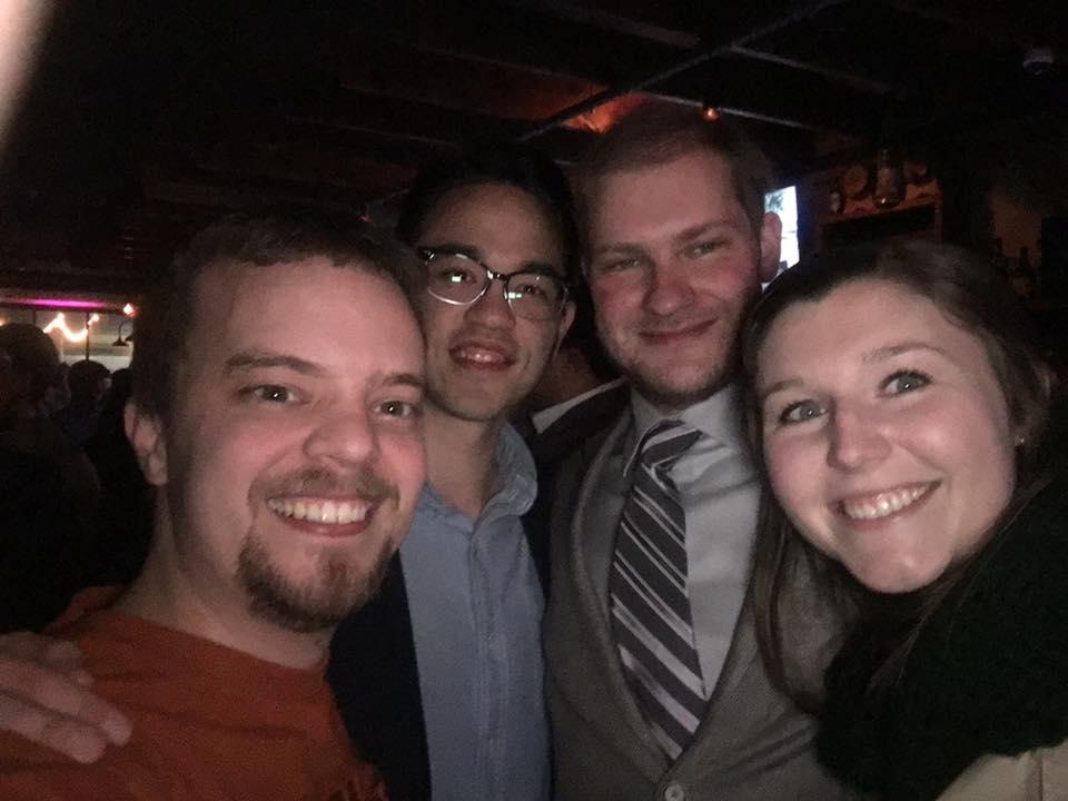 Cole and Dan (groomsmen) and close friend Jessica (wedding planner extraordinaire/Dan's wife/all-around awesome)