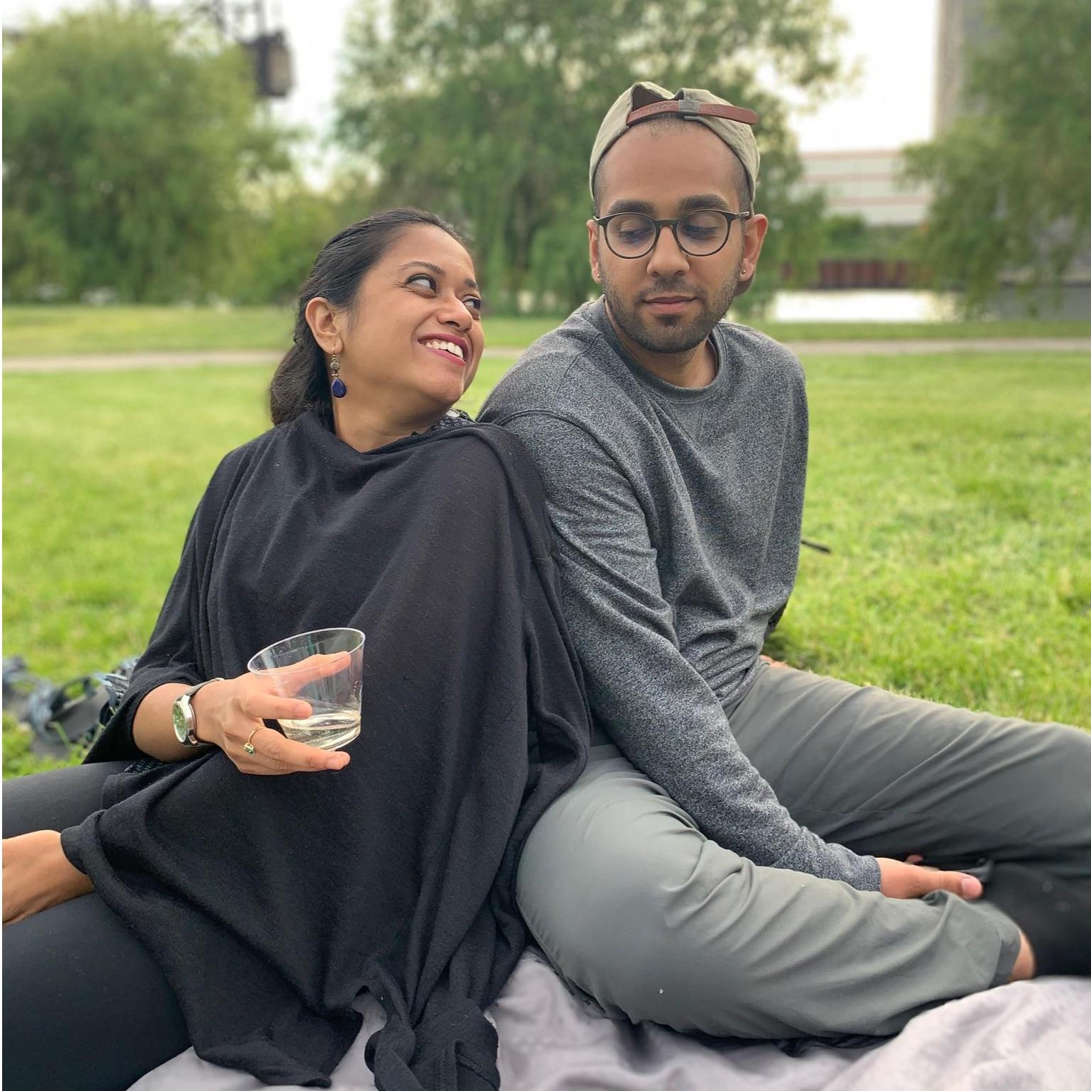 Our first (mini) trip together! We drove down to Chicago to get Ishani's sister and brother-in-law's blessings ;) May 2020.
