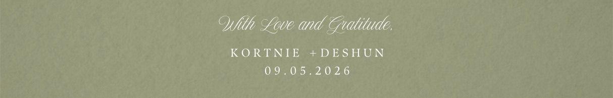 The Wedding Website of DeShun Younger and Kortnie Smith