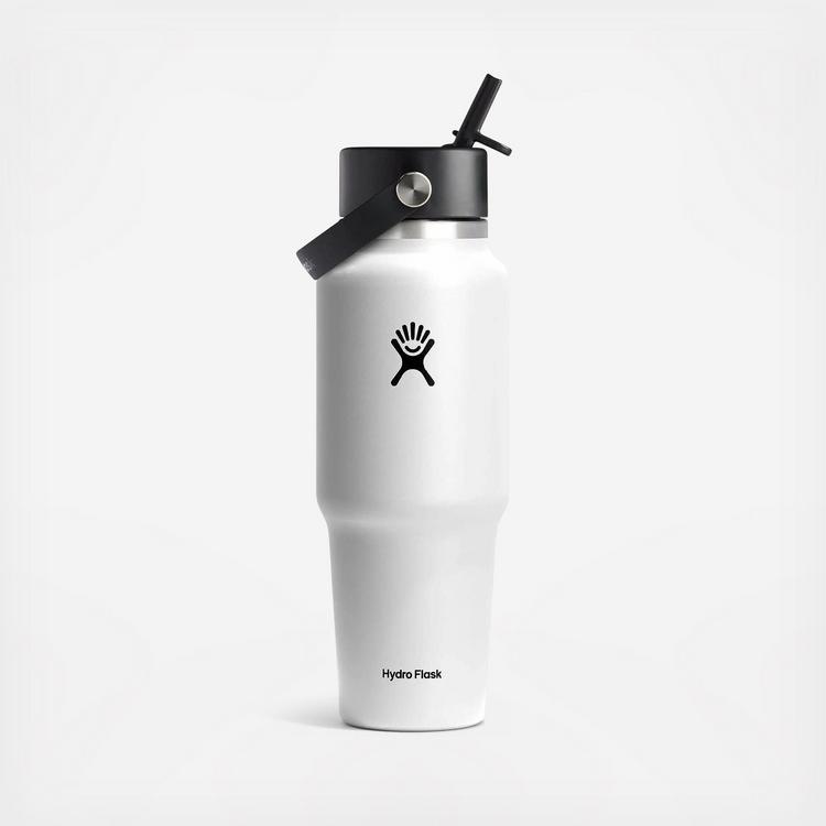 Hydro Flask, 32 oz. Wide Mouth Travel Bottle with Flex Straw Cap