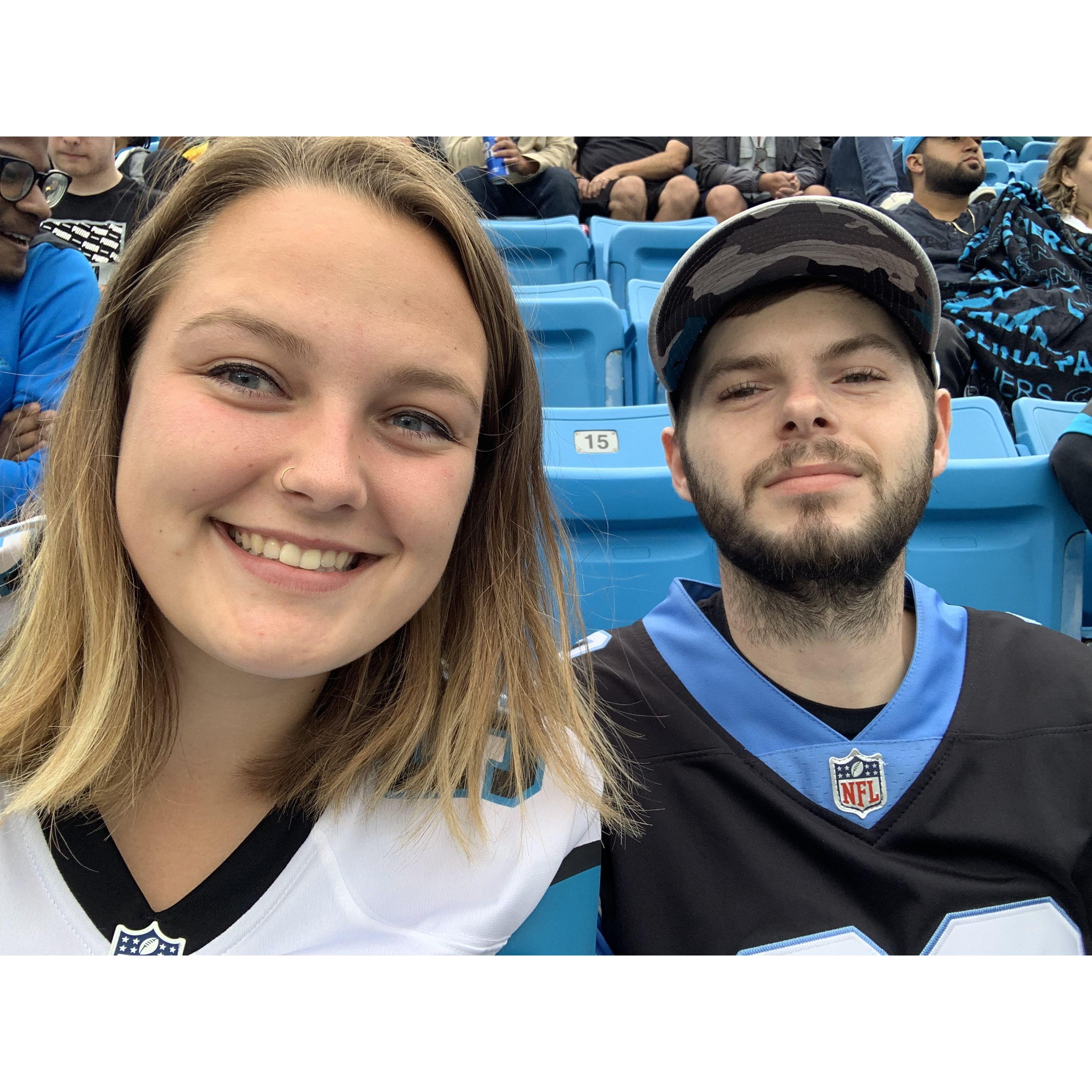 The Carolina Panthers may suck, but having you by my side is a win everyday.