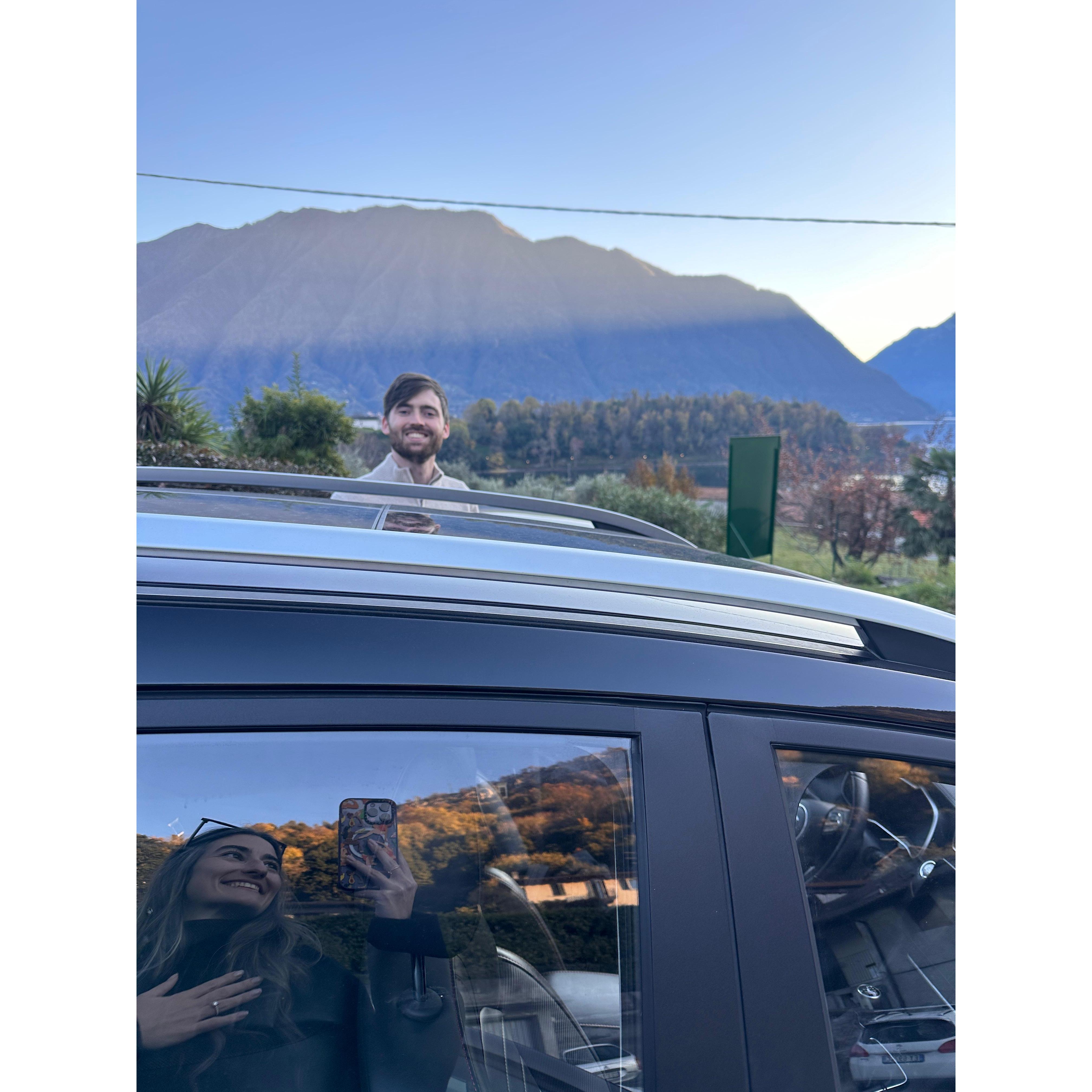 Still in shock but off to lunch we go!