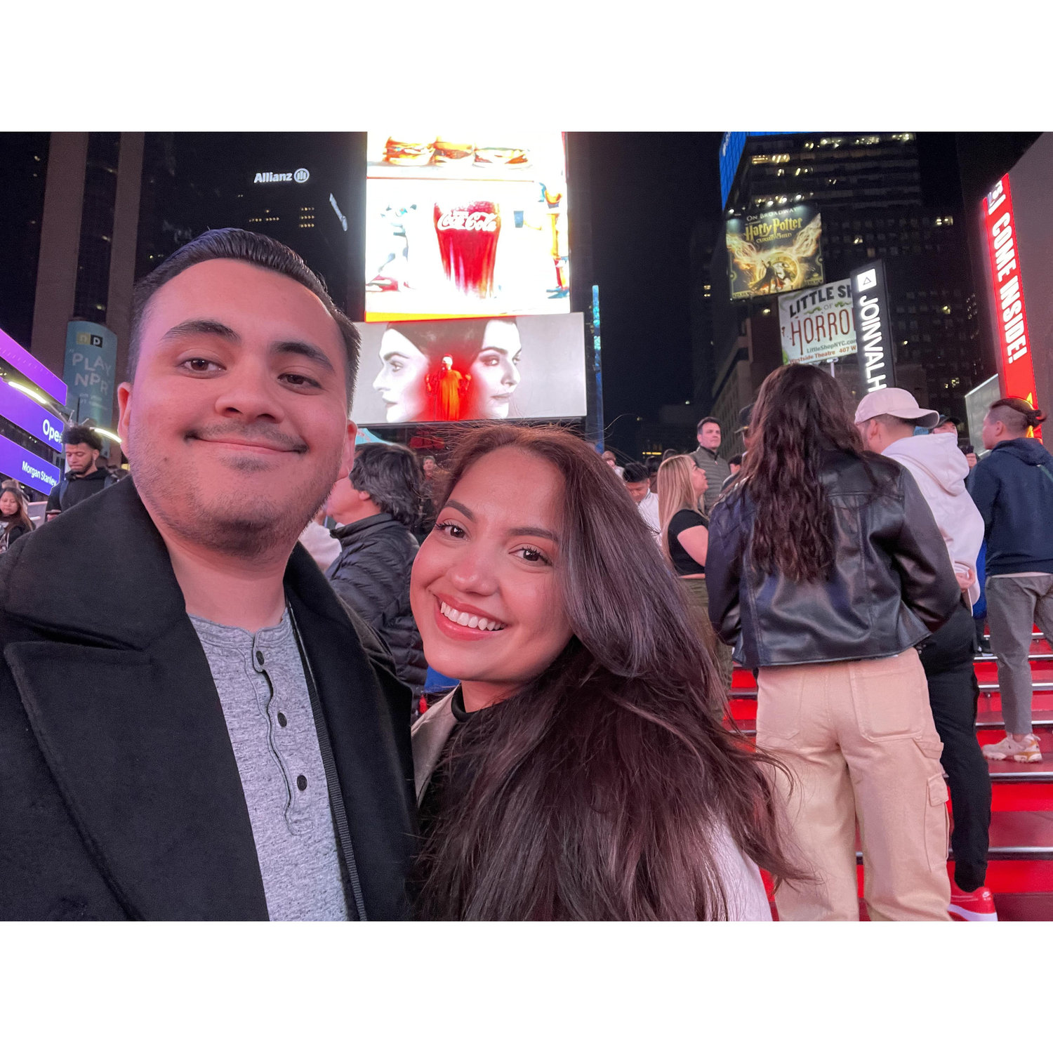 First time in New York, Times Square. 2023