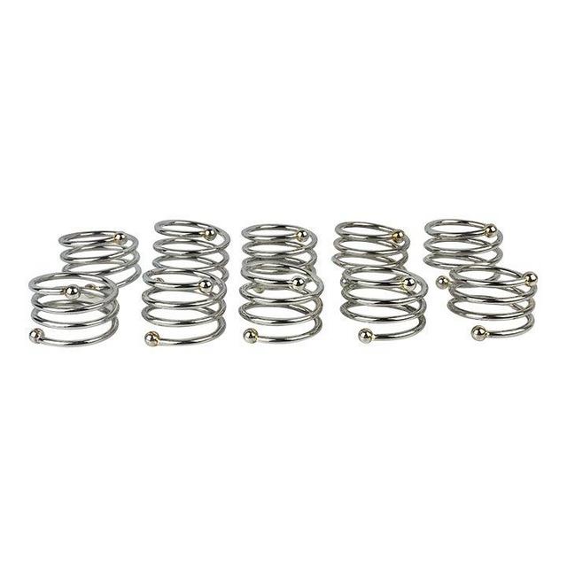 80s Spiral Napkin Ring Set of 10