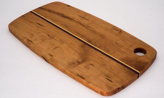 18” Serving Board, Rustic Cherry, Cutting Board, Cheese Board