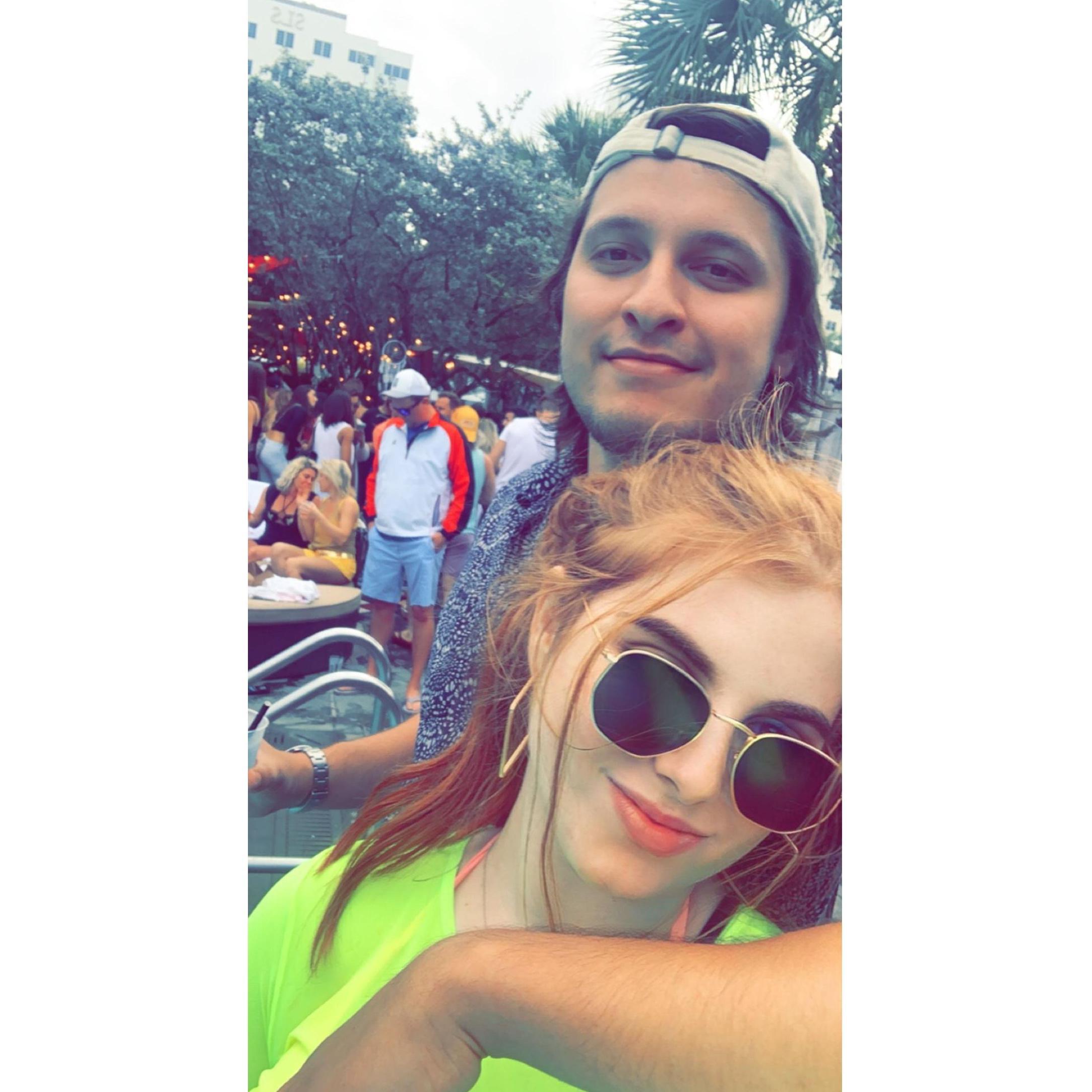 Lily's first time in Miami (Alex's favorite place), February 2021