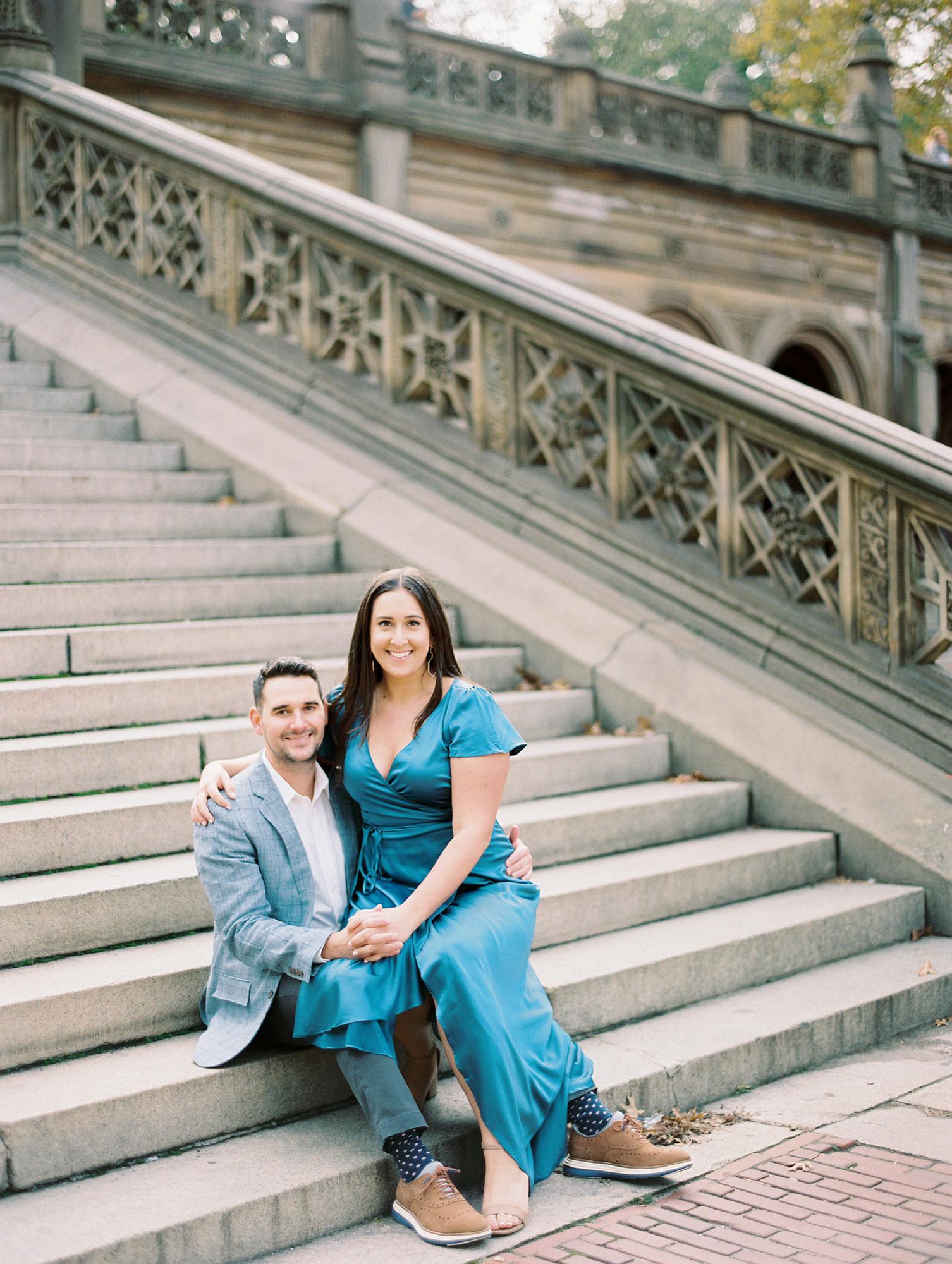 Engagement photos in Central Park 2021