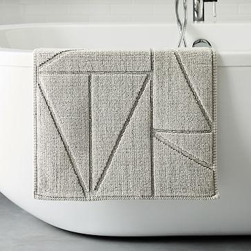 Organic Triangle Sculpted Bath Mat