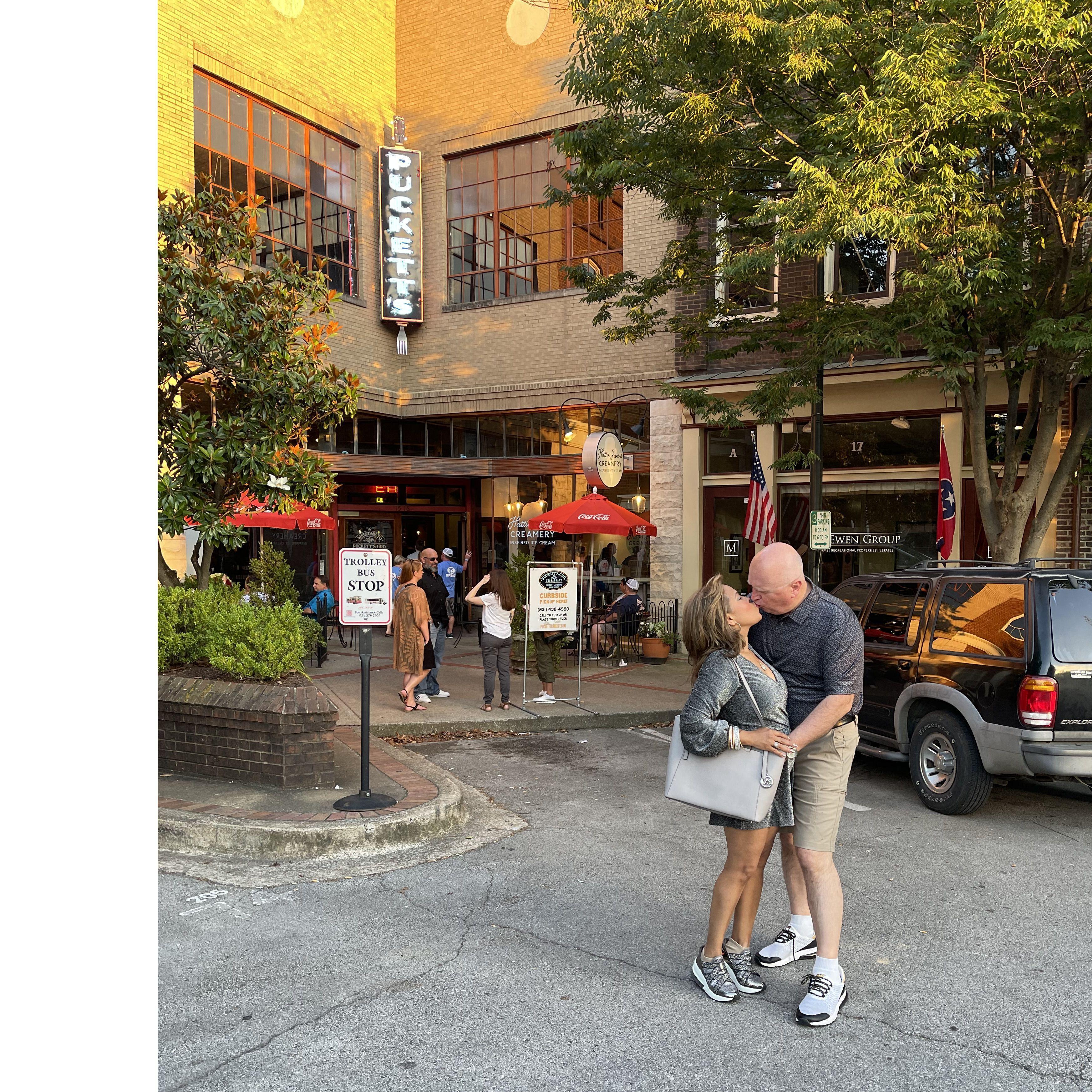 Dinner at Pucketts with friends.