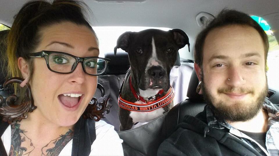 Hall and I with our late son Soho!