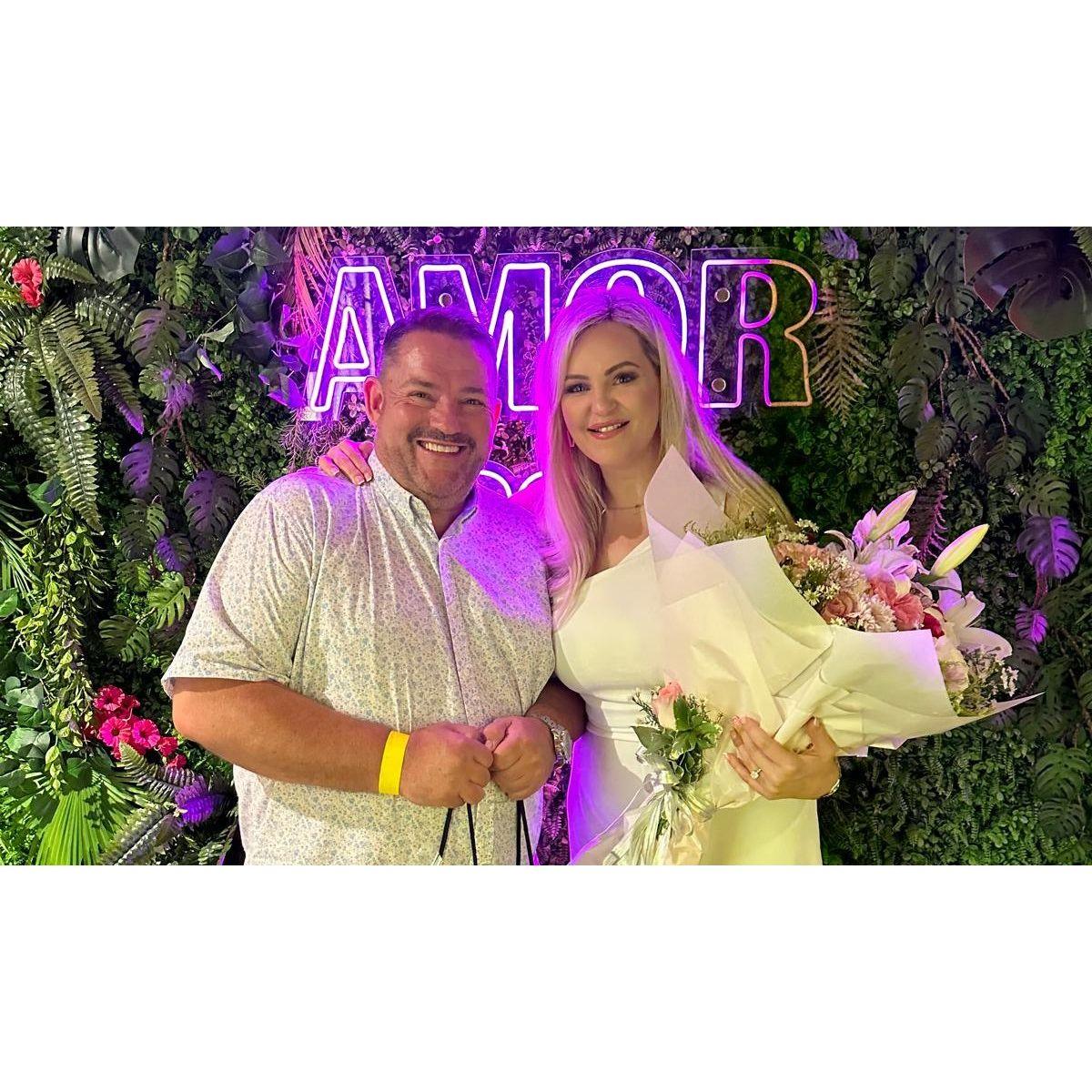 Our engagement party in Dubai