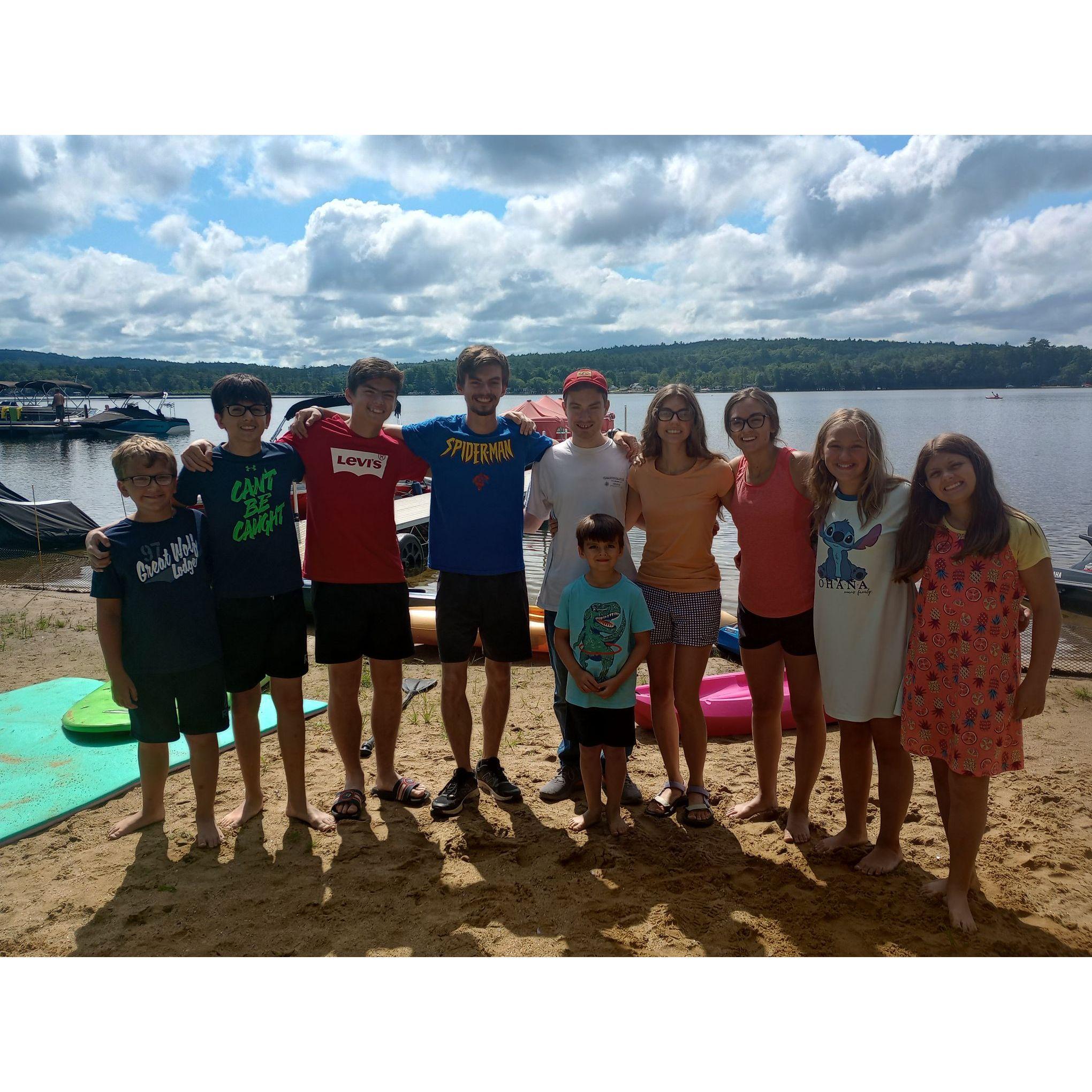 Lakehouse day with the cousins!