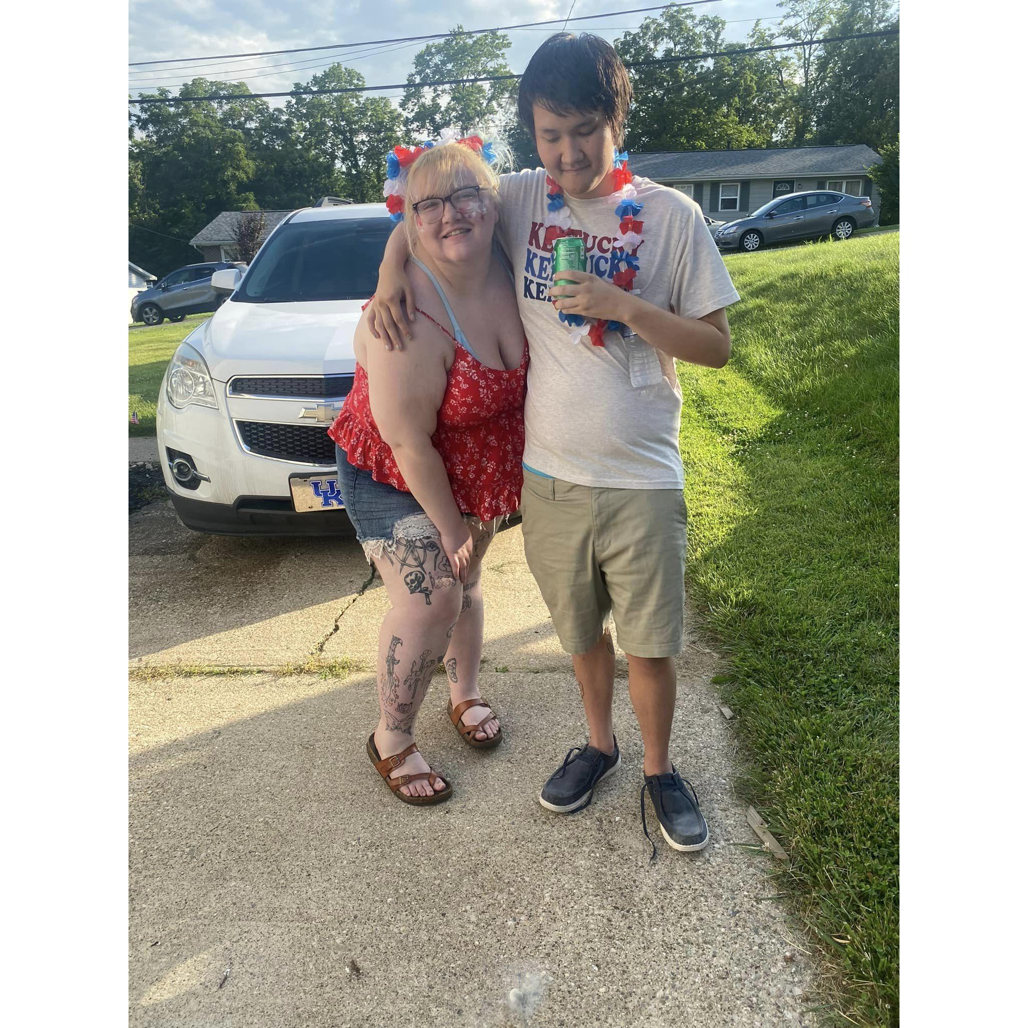 First 4th of July as fiances