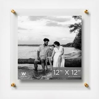 Modern UV Grade Acrylic Floating Gold Wall Frame