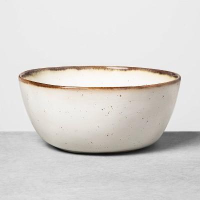 Reactive Glaze Stoneware Large Serve Bowl Light Sour Cream - Hearth & Hand™ with Magnolia