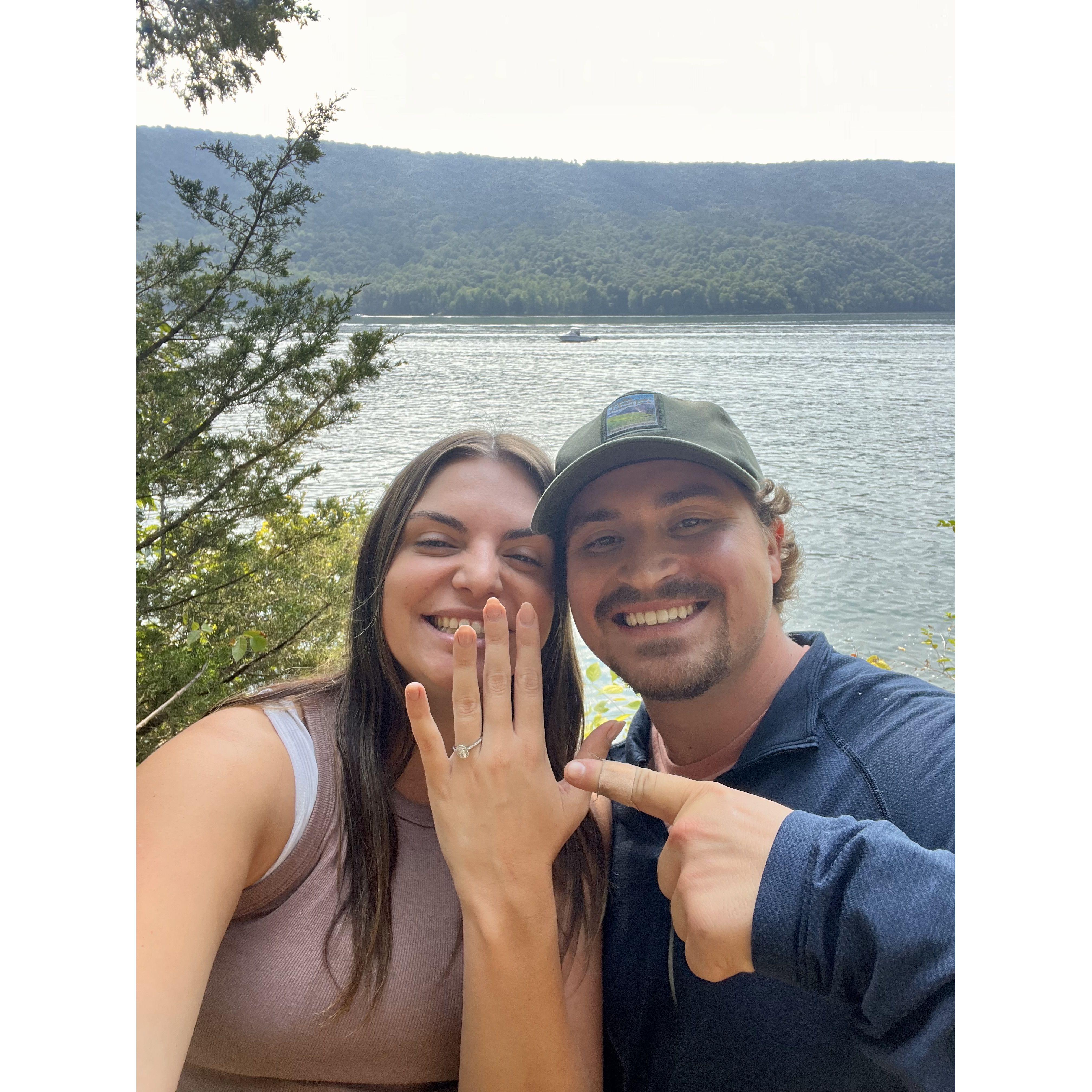 Willie proposed Sept. 2022 while camping at Raystown Lake, PA