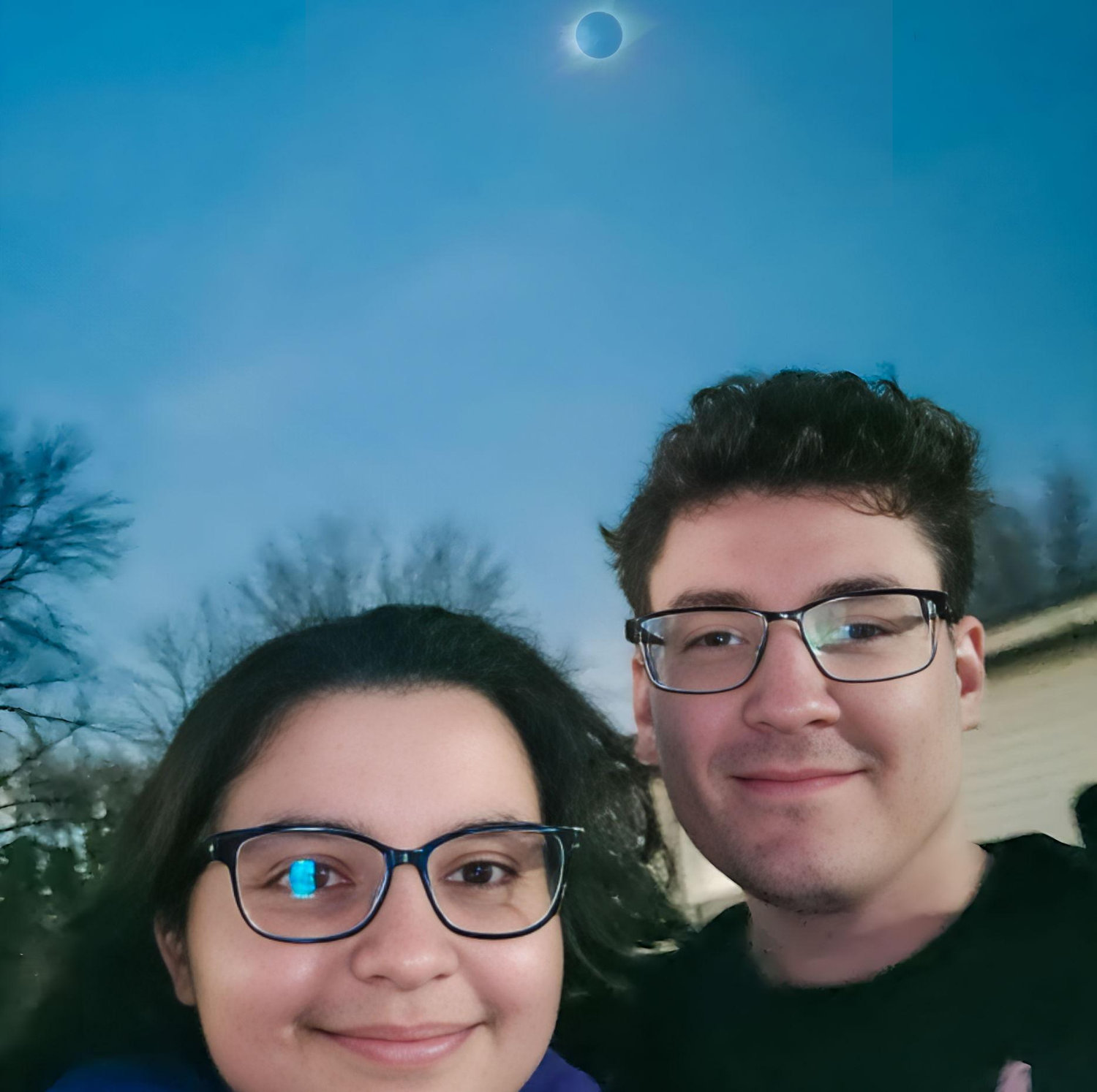 In 2024, just seconds after this photo, we were engaged beneath a total solar eclipse.