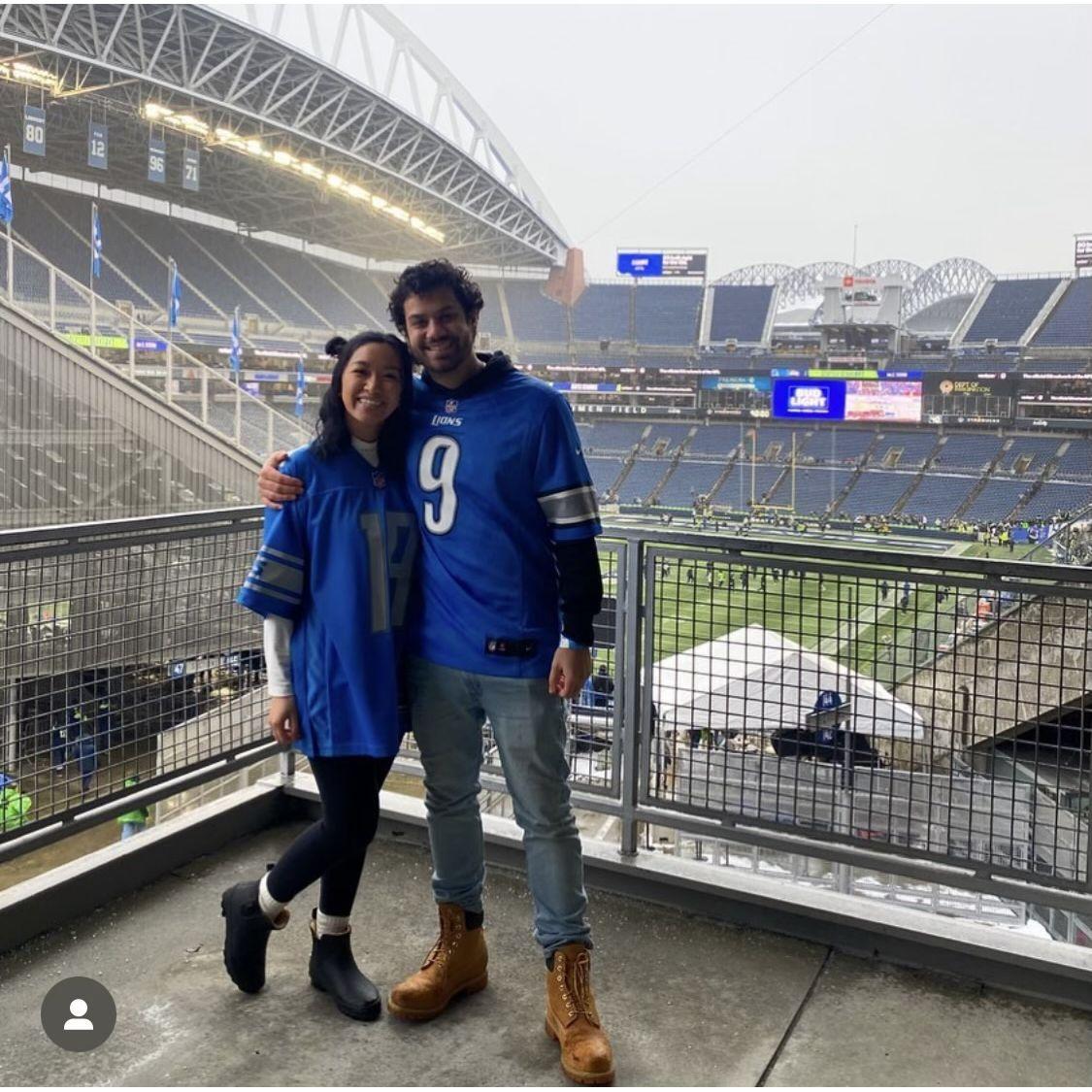 Our first Detroit Lions game together