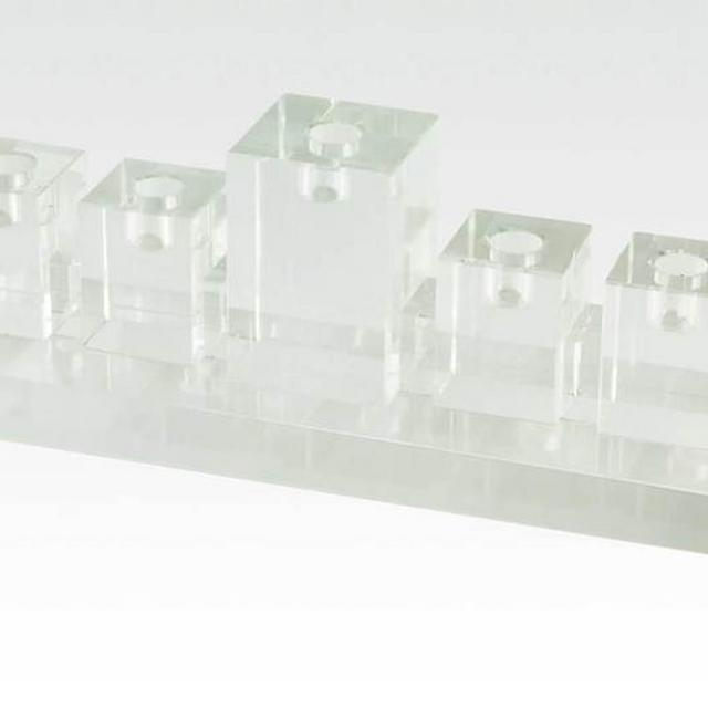 Crystal Glass Menorah