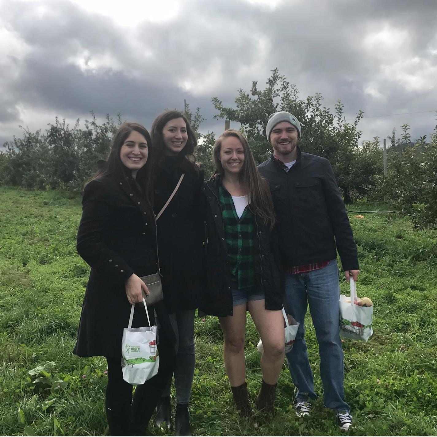 Apple picking
(Dana, Arianna, Sarah Brady, & Jason)