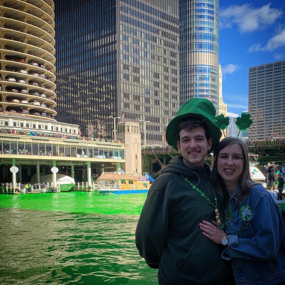 Celebrating our favorite Irish holiday on the green river!