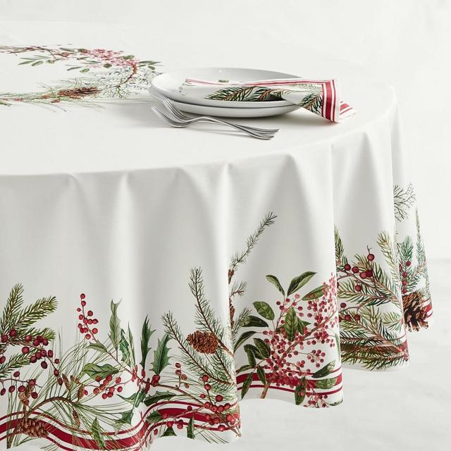 Woodland Berry Tablecloth, 90" Round
