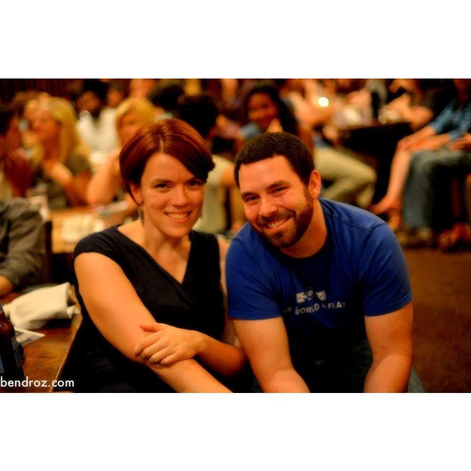 The first photo of the two of us! Conveniently, this was done by a professional. Josh will never live down the t-shirt.